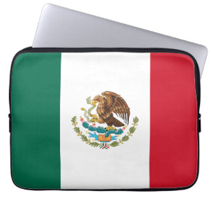 Mexican Flag - Flag of Mexico Laptop Sleeve