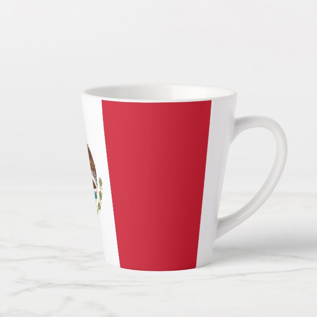 Mexican Flag - Flag of Mexico Latte Mug (Right)