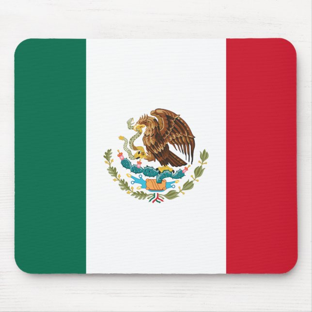 Mexican Flag - Flag of Mexico Mouse Pad (Front)