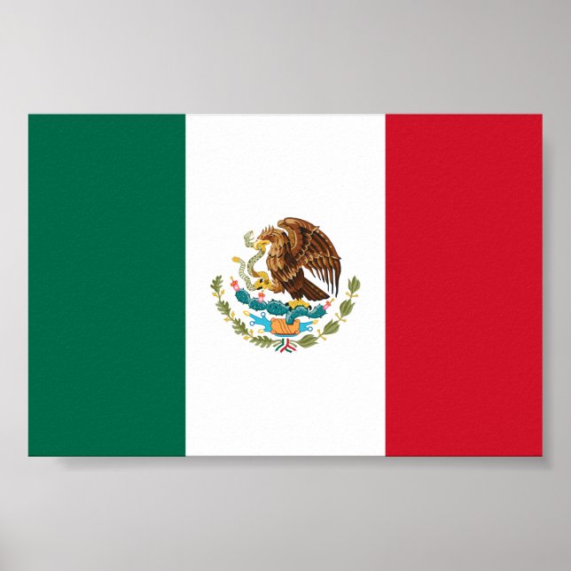 Mexican Flag - Flag of Mexico Poster (Front)