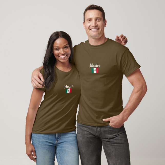 Mexican Flag, Flag of Mexico T-Shirt (Unisex)