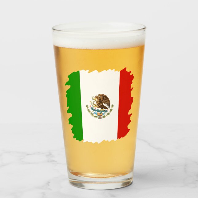 Mexican Flag Glass (Front Filled)