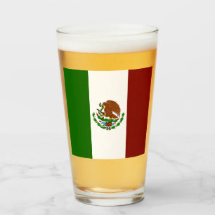 Mexican flag  glass