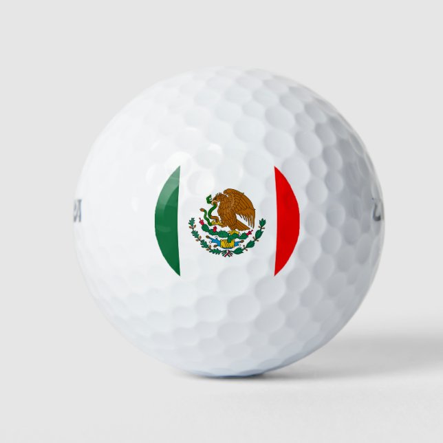Mexican flag golf balls (Front)