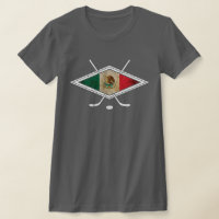 Mexican Flag Hockey Logo, With Back Print