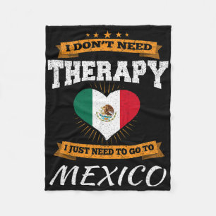 Mexican Flag I Mexico Flag I Vacation Mexican  Fleece Blanket