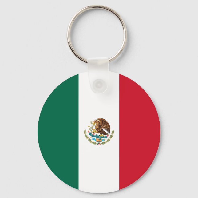Mexican Flag Key Ring (Front)