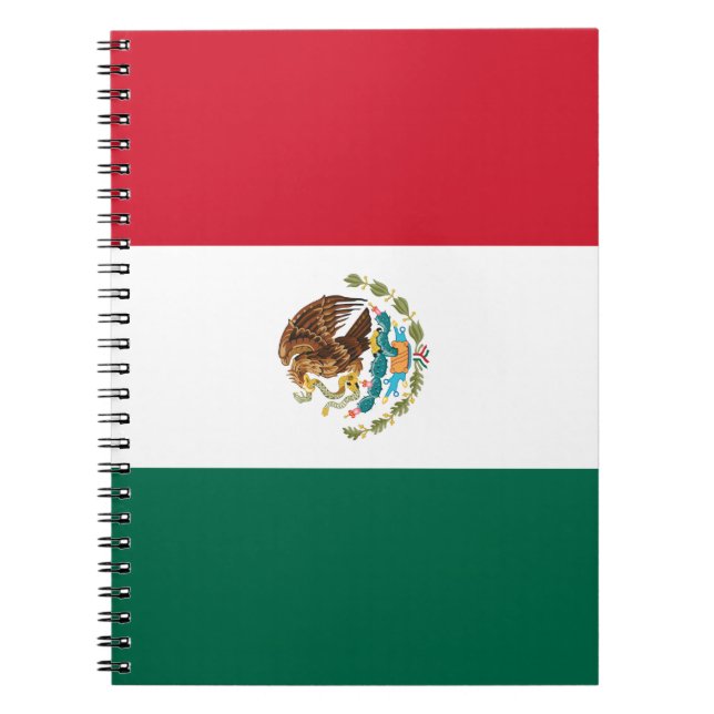 Mexican Flag (Mexico) Notebook (Front)