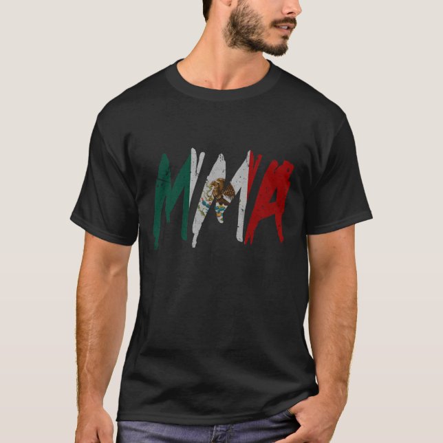 Mexican Flag MMA T-Shirt (Front)
