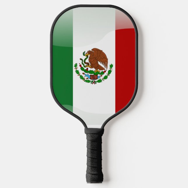 Mexican flag pickleball paddle (Front)