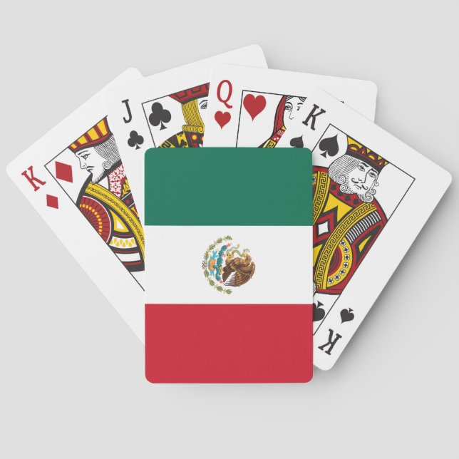 Mexican Flag Playing Cards (Back)