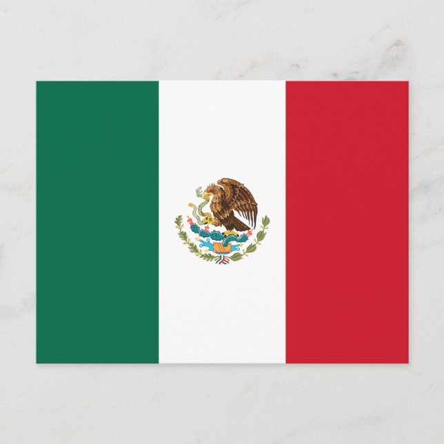 Mexican Flag Postcard (Front)