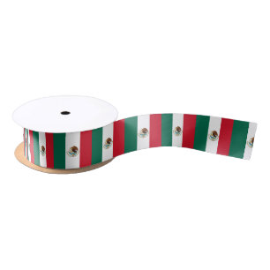 Mexican Flag Satin Ribbon