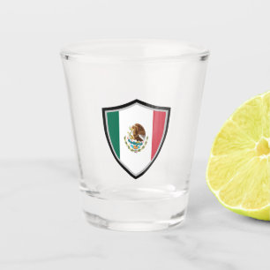 Mexican flag shot glass