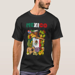 Mexican Flag Tacos Cactus Cinco de Mayo Fiesta Som T-Shirt