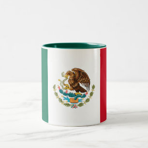 Mexican Flag Two-Tone Coffee Mug