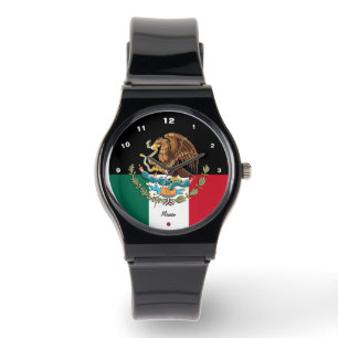 Mexican Flag watch, Emblem, Mexico /sports Watch
