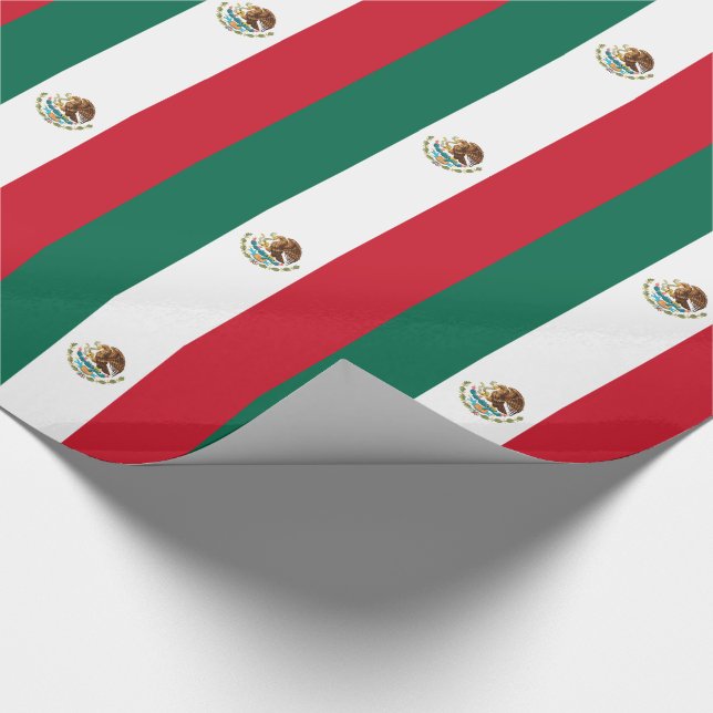 Mexican Flag Wrapping Paper (Corner)
