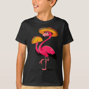Mexican flamingo tacos cute cinco de mayo fiesta T-Shirt