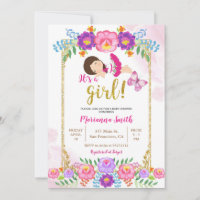 Mexican Floral Butterfly Fiesta Baby Shower