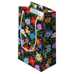 Mexican Floral Folk Art Small Gift Bag