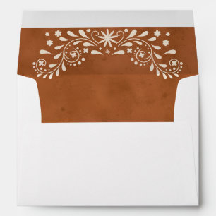 Mexican Floral Wedding Envelope
