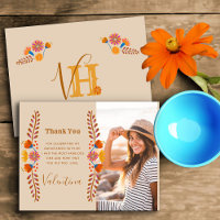 Mexican Floral Western Typography Monogram Photo