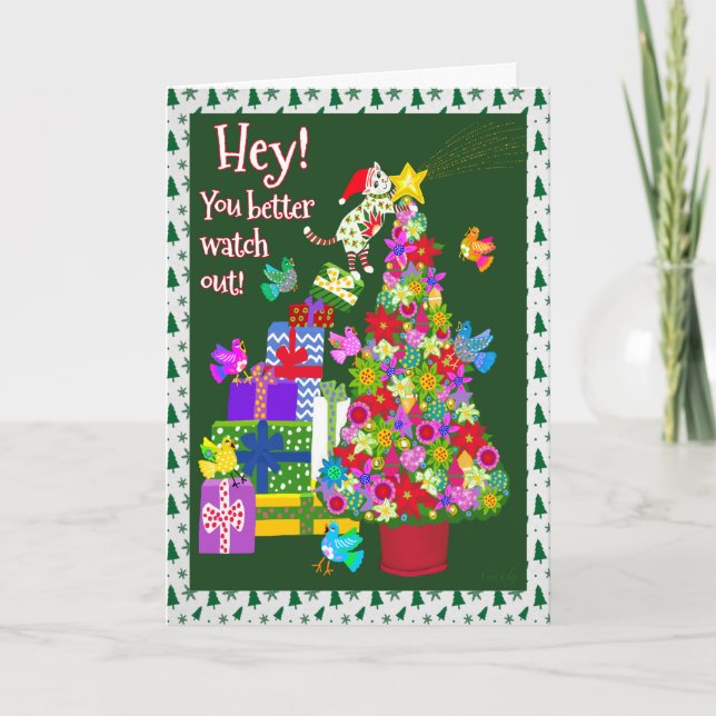 Mexican Folk Art Christmas Card (Front)
