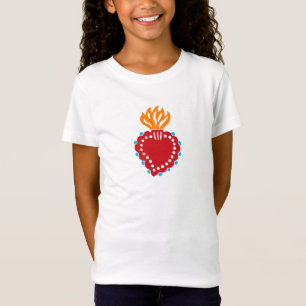 Mexican Folk Art Sacred Heart T-Shirt