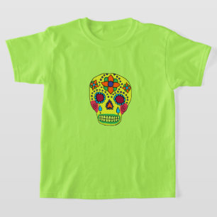 Mexican Folk Art Sugar Skull T-Shirt