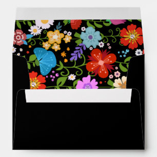Mexican Folk Art Wedding Envelope
