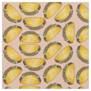 Mexican Food Beef Tacos Taco Tuesday Fabric