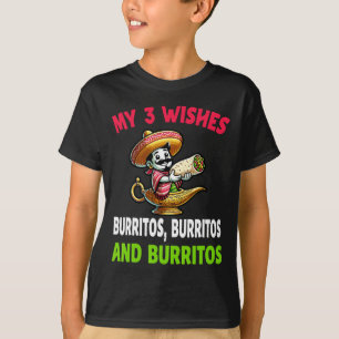 Mexican Food Burrito Funny Cinco De Mayo  T-Shirt