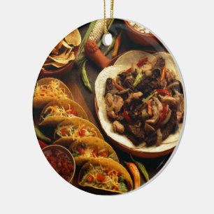 Mexican Food Ceramic Tree Decoration