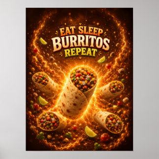 Mexican Food Fiesta Flavour Vibe Poster