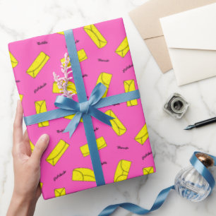 Mexican Food Illustrated Tortilla Pattern Wrapping Paper