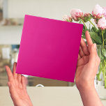 Mexican Fuchsia Plain bright Pink Tile<br><div class="desc">This is a print. Not intended for outdoor use. We suggest that you order one tile to review before placing a large order. This is a pretty design tile go with every color scheme. You could use it as a wall tile as a highlight or entire wall for a backsplash...</div>