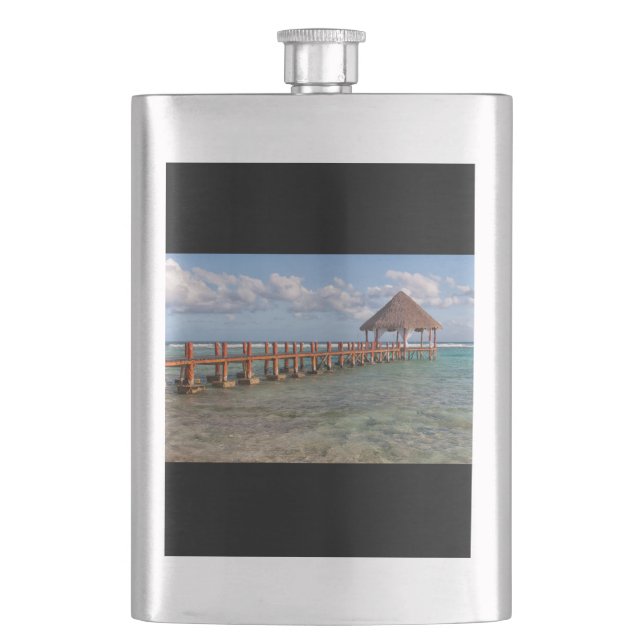 Mexican gazebo hip flask (Front)