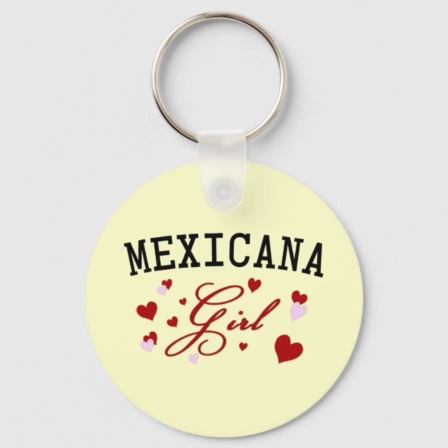 Mexican Girl Key Ring (Front)