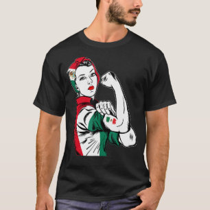 Mexican Girl Unbreakable Heritage Mexico Flag T-Shirt