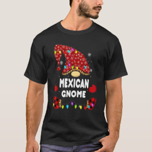 Mexican Gnome Buffalo Plaid Matching Family Christ T-Shirt