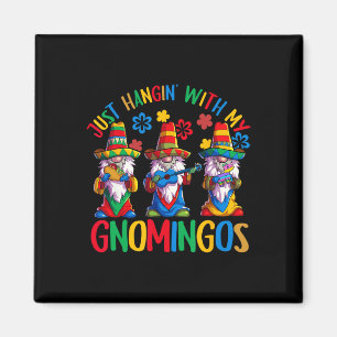 Mexican Gnome Sombrero Gnomingos 3 Gnomes Cinco De Magnet