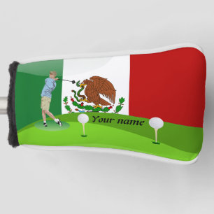 Mexican golfer golf head cover