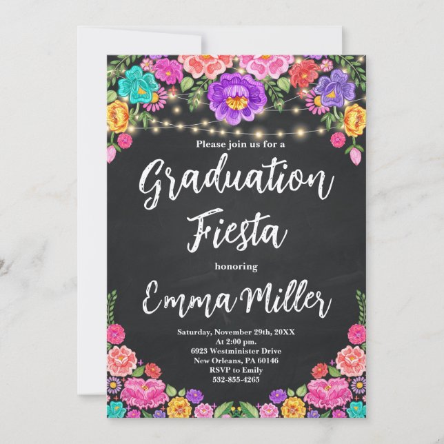 Mexican Graduation Fiesta Invitation (Front)