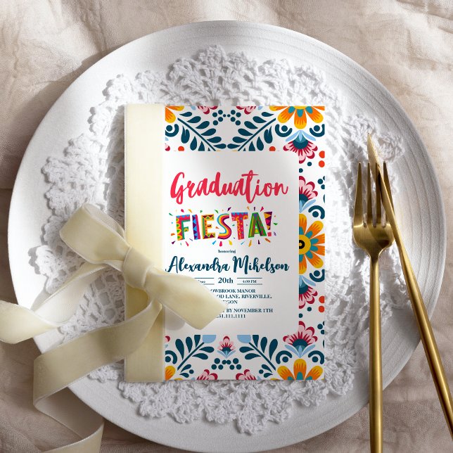 Mexican Graduation Party Fiesta Invitation (Creator Uploaded)