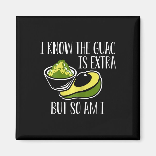 Mexican Guacamole Avocado Cinco De Mayo  Magnet (Front)
