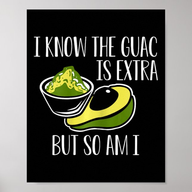 Mexican Guacamole Avocado Cinco De Mayo  Poster (Front)