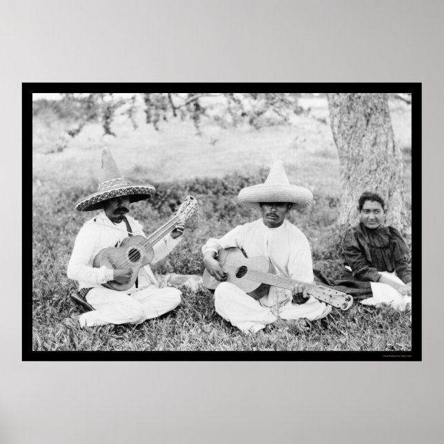 Mexican Guitar Players 1904 Poster (Front)