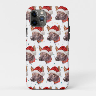 Mexican Hairless Dog Breed Christmas Stars Case-Mate iPhone Case