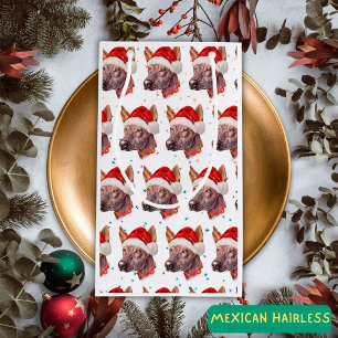 Mexican Hairless Dog Breed Christmas Stars Small Gift Bag